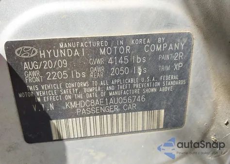 2010 Hyundai Elantra Touring Se from USA, damaged, VIN KMHDC8AE1AU056746